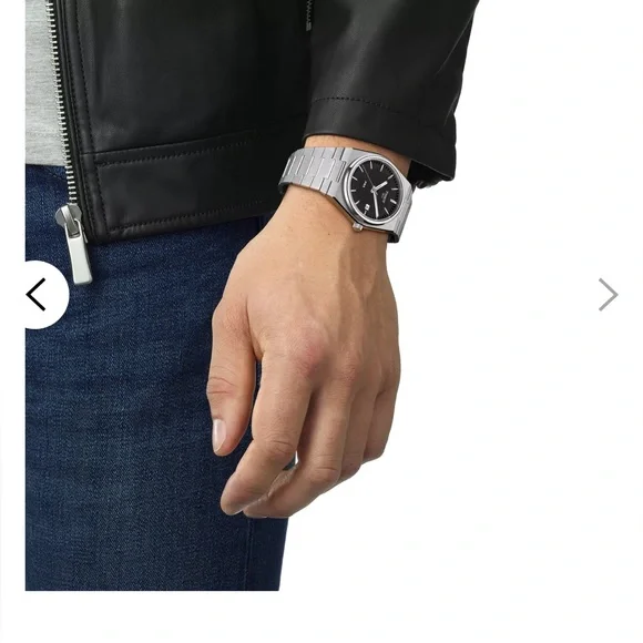 Tissot PRX Silver and Black Watch - Picture 7 of 12